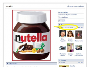 Nutella-Facebook Fan Page