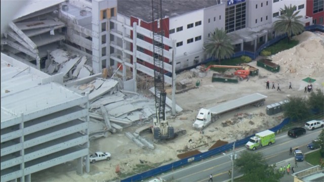 miami-collapse-parking-garage college parking lot collapse