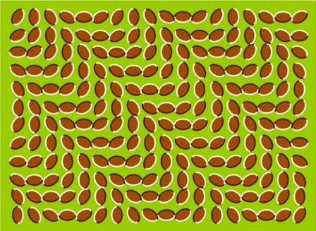 flowing leaves optical illusion image
