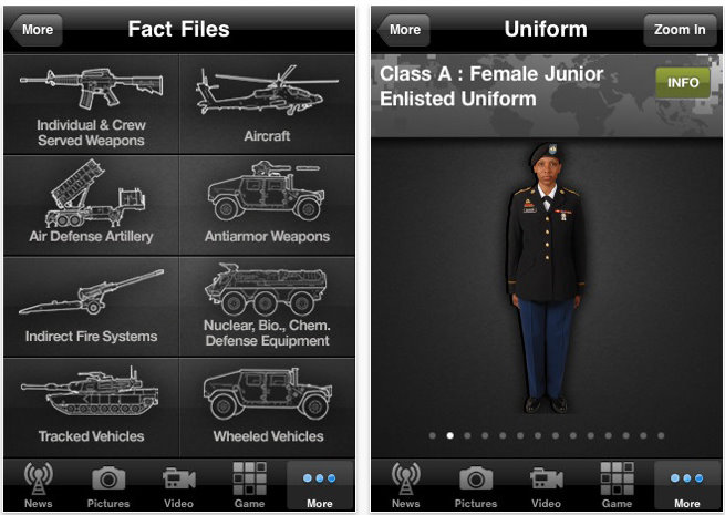 army iphone app 11