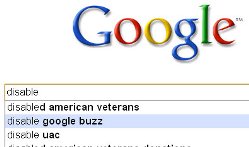 disable google buzz