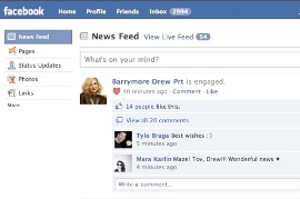 drew barrymore facebook