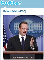 robert gibbs twitter white house press secretary