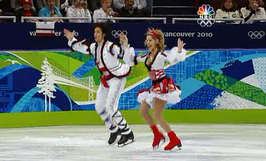 wild wacky ice skating costumes 2010 olympics