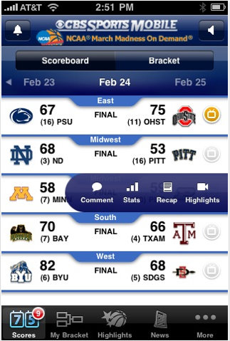 cbs march madness iphone app 3