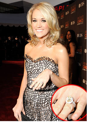 carrie underwood engagement ring close up 1