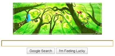 google earth day logo doodle