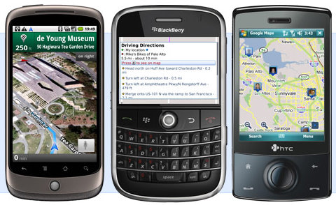 google maps 40 blackberry