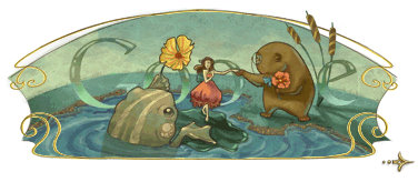 hans christian andersen google logo 2