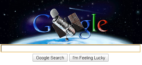 hubble telescope google logo