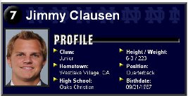 jimmy clausen draft pick projections