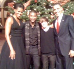 justin bieber president barack obama