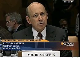 lloyd blankfein goldman sachs senate hearings