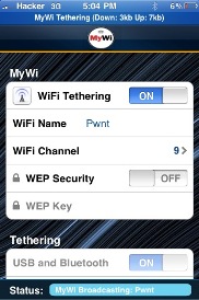 mywi tethering