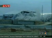 texas stadium demolition explosion video