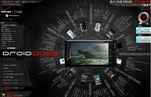 verizon droid does website
