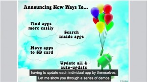 Android Market place updates