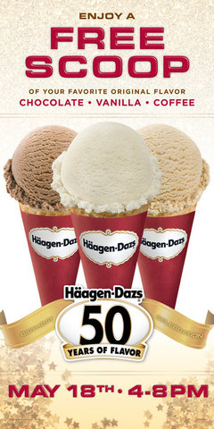 free haagen dazs ice cream give away