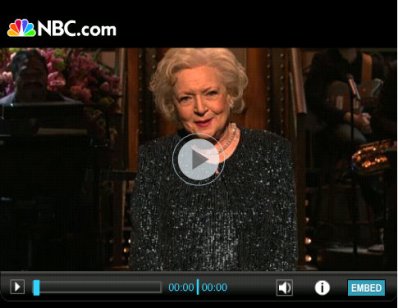 betty white on saturday night live video