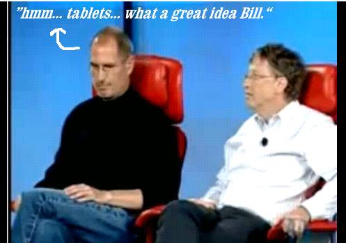 bill gates steve jobs ipad tablet concept