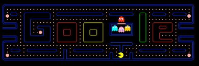 google pacman logo a