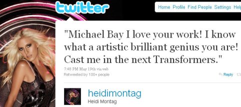 heidi montag twitter update