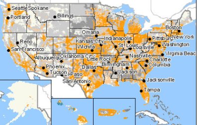 sprint 4g coverage area