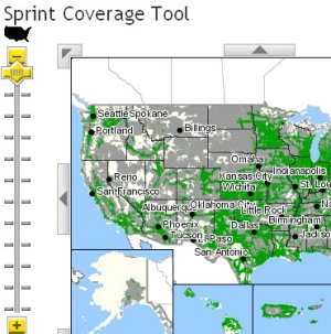 sprint coverage map