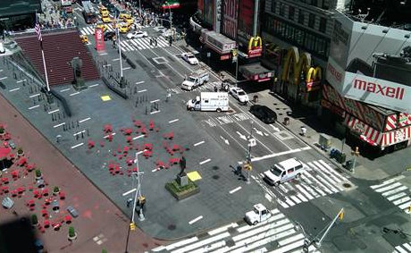 times square false alarm suspicious package