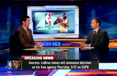 lebron james espn announcement