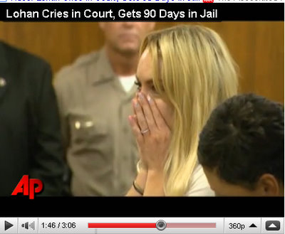 lindsay lohan cries in court