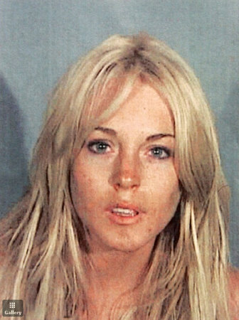 lindsay lohan mug shot 1