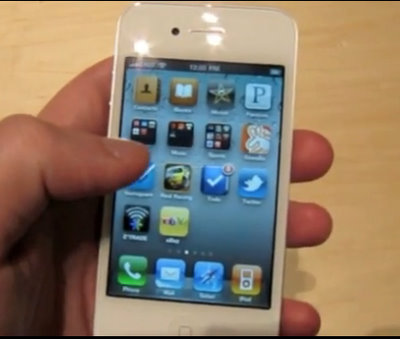 white iphone 4