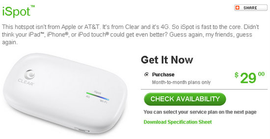 clear 4g ispot apple devices