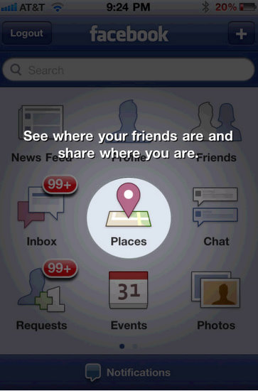 facebook places us only