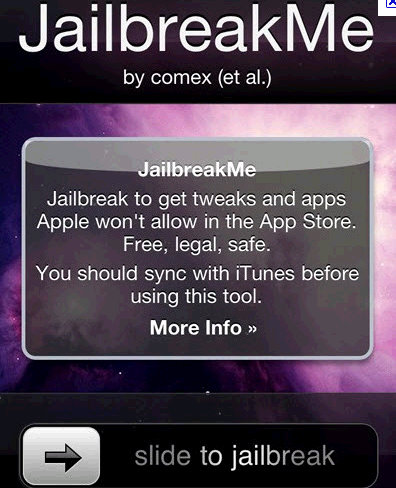 iphone jailbreak warning