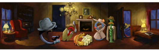 agatha christie google doodle logo