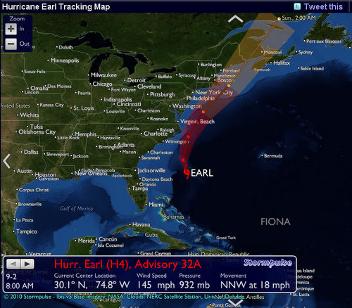 hurricane earl live tracking