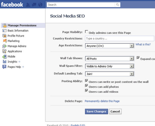 facebook fan page dashboard layout 1