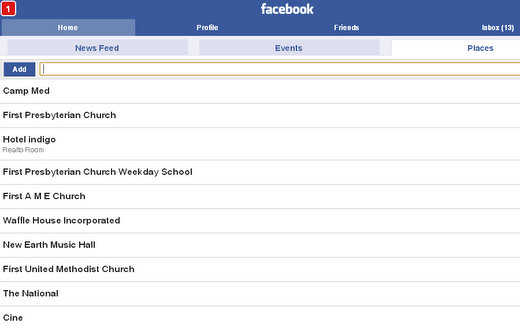 add places to facebook places 1