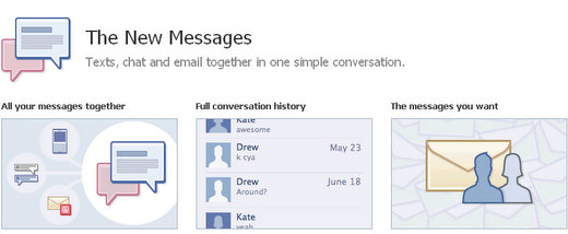 facebook new messaging service