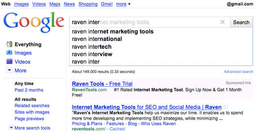 google instant search preview seo