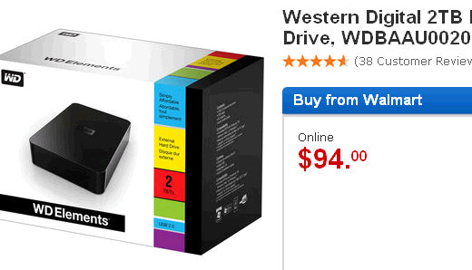 walmart.com cyber monday 2tb hard drive sale