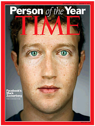 facebook ceo mark zuckerberg time person of the year 2010