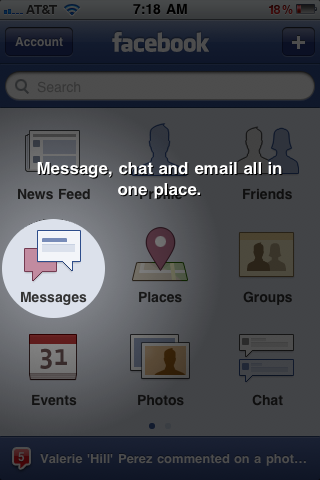 facebook messages iphone
