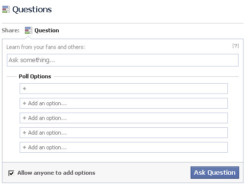 facebook questions for business brands