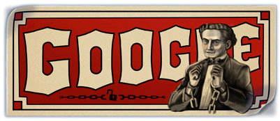 harry houdini google doodle logo