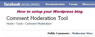setup wordpress facebook comments