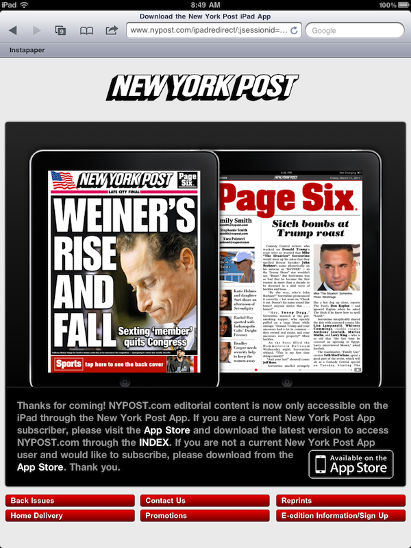 nypost ipad safari block