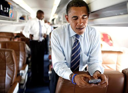 president barack obama tweeting